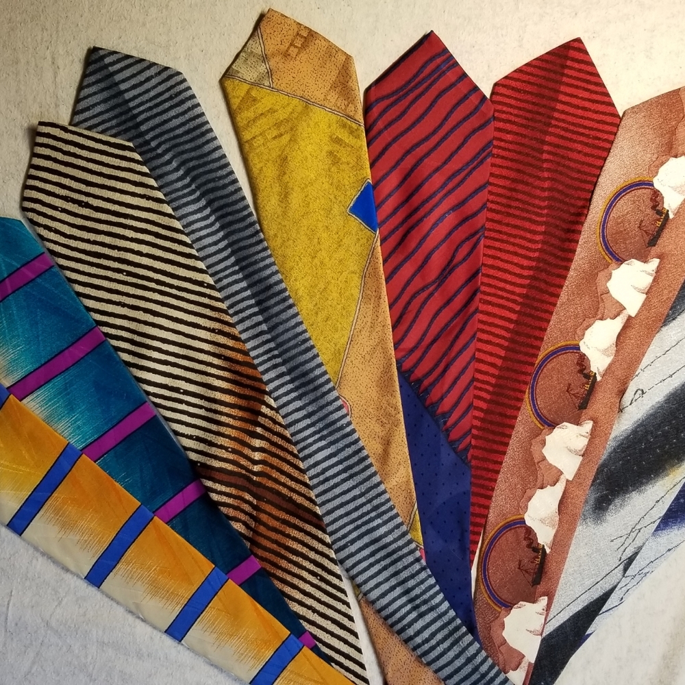 9 Claude Montana Vintage designer Fun Ties